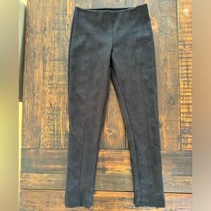 Originality black faux suede stretch pants size S. EUC.